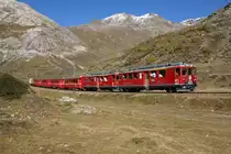 Auf Wiedersehen, ABe 4/4 II. Seit dem 25.10.10 sind keine Eins�tze mehr geplant. Am 7.10.10 f�hrt der ABe 4/4 II 44 gemeinsam mit dem ABe 4/4 II 49 von Bernina Lagalb Richtung Ospizio Bernina.