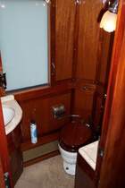 Fahrt im legend�ren Venice Simplon Orient-Express Paris-Venedig am 03.10.2005. Selbst der Toilettenbereich kann durchaus ansprechend eingerichtet sein :-)