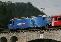 Ge 4/4 III  648 Susch  Werbung: Swisscom
13.08.05 Solis