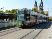 TW 242 unterwegs auf der Linie 5 in der Stadt Freiburg im Breigau am 22.09.2010