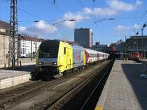 ER20-013 der Allg�u-Express (Alex) mit Zug ALX86710 M�nchen Hauptbahnhof-Oberstdorf auf M�nchen Hauptbahnhof am 4-2-2007.