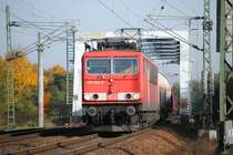 Fahrt auf dem Gegengleis von Wendenheide Richtung Gr�nauer Kreuz S�d am 29.10.2010.