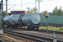 Kesselwagen am Zugschluss. Foto vom 08.10.2010