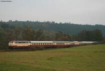 218 105-5 und 218 470-3 mit dem TEE 23546 (Frankenberg (Eder)-Herzhausen) bei Vierm�nden 23.10.10