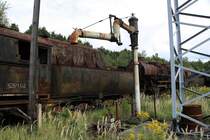 Ein Gelekwasserkran am 04.09.2010 im ehemaligen BW Falkenberg oberer Bahnhof. Die Sammlung war dieses Jahr leider nur an diesem einem Wochenende zug�nglich.

