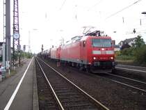 Br 185 146 und 185 195 durchfahren mi Gz am  21.10.2005 Weinheim