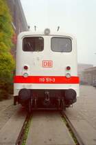 Hier die wie ich finde sch�nste 110, es handelt sich um eine ehm. 139 die durch Drehgestelltausch zur 110 511 des Fahrzeuginstandhaltungswerk Dessau wurde, mit ihr werden Lastprobefahrten, �berf�hrungen und Hilfeleistungen gefahren!