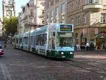 TW 264 unterwegs auf der Linie 5 in der Stadt Freiburg im Breigau am 22.09.2010