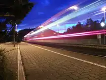 RE 3491 nach Lichtenfels beim verlassen am 30.10.10 von Pressig-Rothenkirchen.