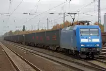 145 030-7 der PRESS in Recklinghausen-S�d 2.11.2010