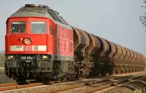 232 635 mit Gz nach Cuxhaven am 20.10.10 am B�25,095 zwischen Cuxhaven und Otterndorf