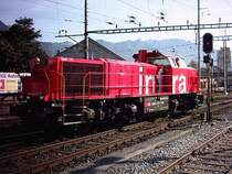 Am 843, eine nagelneue Verschubdiesellok f�r die SBB in Buchs, am 24.10.2005.