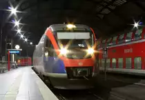 Eine Euregiobahn-Einheit der BR 643 steht am 01.11.2010 in Aachen Hbf.