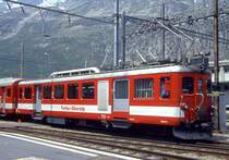 MGB exFO - BDeh 2/4 44 am 01.06.1993 in ANDERMATT - Zahnrad-GEP�CKTRIEBWAGEN - �bernahme 25.04.1942 - SLM3778/BBC/SAAS - 427 KW - Gewicht 37,00t - L�P 16,70m - zul�ssige Geschwindigkeit 55/Z30 km/h - 1995a
