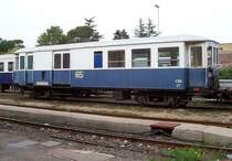 Halbgep�ckwagen CDU 57 der FdS am 18.10.2005 im Bahnhof Macomer FdS.