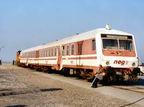 Der komplette Wendezug der NEG auf der Dageb�ller Mole.