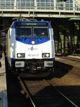 Die ME 146-17 zog den Sonderzug von N�rten-Hardenberg nach Berlin Ostbahnhof.
