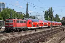 Die 111 039-4 in M�nchen Heimeranplatz am 31,07,10