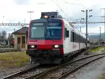 SBB - NPZ Domino Shuttelzug unterwegs vom SBB Indusriewerk zum SBB Bahnhof Biel/Bienne anl�sslich der 150 Jahre Feier des Jurabogens am 26.09.2010
