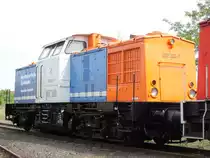 202 330 der Nordbayrischen Eisenbahn stand am 09.05.2009 im RAW Stendal
(Tag der offenen T�r)
