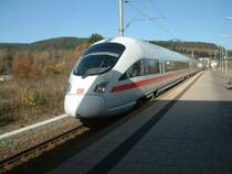 415 083 (Nr. des hinteren Endwagens) als ICE 183 nach Z�rich HB am 31.10.05 in Tuttlingen