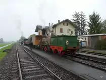 SBB Historic - Dampflok D 1/3 Limmat an einem verregneten Sontag bei einer Extrfahrt unterwegs bei Arch am 16.10.2010
