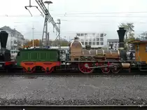 SBB Historic - Dampflok D 1/3 Limmat an einem verregneten Sontag bei einer Extrfahrt unterwegs in Solothurn am 16.10.2010
