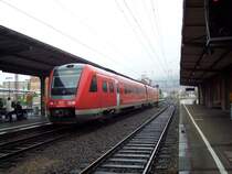Br 612 051 durchf�hrt mit einem LZ Weinheim habe diese BR noch nie in Weinheim gesehen.am 1.11.2005