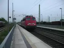 115 509 erreichte am Abend vom 22.Mai 2010,mit dem EC 378 Wien-Binz,den Bahnhof von Bergen/R�gen.