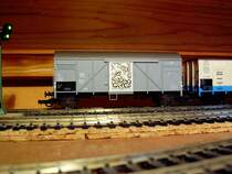 Hier ebenfalls ein Gedeckter G�terwagen der Roco serie BMW.