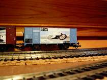 Hier ebenfalls ein G10er von Roco der BMW serie mit der Aufschrift  Schnellstes Motorrad der Welt.