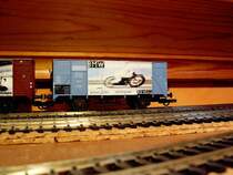 Hier ebenfalls ein G10er von Roco der BMW serie mit der Aufschrift  Schnellstes Motorrad der Welt.