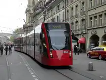 Bern mobil - Be 6/8 663 unterwegs auf der Linie 3 in Bern am 22.10.2010