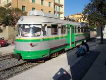 Triebwagen BR ADm mit K�hlaggregaten am 22.10.2005 in der Endstation Cagliari.