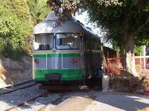 Triebwagen BR ADm verl��t am 22.10.2005 die Endstation Cagliari
nach Mandas, nur in der Sommersaison fahren sie auch nach Sorgono und Arbatax, dieses Jahr bis 11. September. 