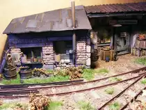 Fertig!!! - die Bude der Gleisbaurotte - 01 gesehen bei einer Ausstellung in Wassmannsdorf