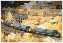 GE C30-7 CSX 7000, EMD SD 70MAC CSX 713 und EMD SD 80MAC CSX 801 in Huntington Mills. (29.11.2010)