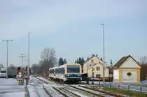 VT 08 + VT 02 als DPN 91800 am 28.11.2010  in Hirschau (Strecke Amberg-Schnaittenbach). Veranstalter dieser Fahrten war der neugegr�ndete verein Amberger-Kaolinbahn.