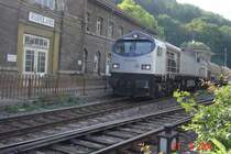 Aufnahme vom 21.09.2005 bei der Durchfahrt im Bahnhof R�beland/Harz in Richtung Blankenburg.