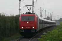 185 604-6 mit einem Sonderzug in Angermund am 07.09.2010