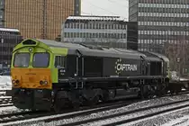 Captrain/MRCE 653-08  Wessel  am 4.12.10 bei der Durchfahrt durch D�sseldorf-Rath