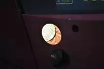 Scheinwerfer, eines VT 648, im Goslar am 21.11.10.