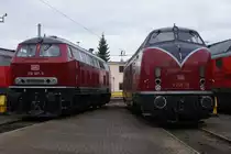 218 387-9 und V 200 116 am 19.09.2010 in Osnabr�ck beim Fest 175 Jahre Deutsche Eisenbahn und 125 Jahre Bahnbetriebswerk Osnabr�ck