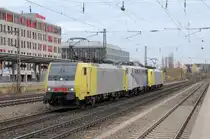 Der Sonntags-Lomo-Lokzug am 07.11.10 mit ES64 F4-018 & 139 312 & F4-014 am Heimeranplatz