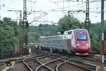 Thalys PBKA K�ln-Paris kommt in Aachen Hbf an. 19. Juni 2009