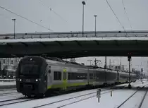 Hier die agilis 440 903 am 05.12.2010 in Regensburg Hbf.