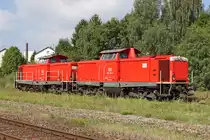 Die 212 323-0 und 212 310-7 in Neumarkt- St Veit am 04,08,10