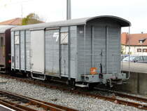 CJ - G�terwagen Gbk 307 in Saignelegier am 30.10.2010
