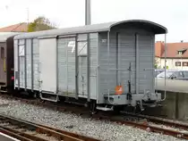 CJ - G�terwagen Gbk 307 in Saignelegier am 30.10.2010