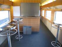 Einer der geschlossenen Bistrobereiche im ehem. Metropolitan-Express-Train (MET). Doch gehungert werden musste nicht auf der Fahrt von Hamburg nach Berlin, ingesamt vier dieser Bereiche gibt es im 11-teiligen Zug, wovon zwei i.d.R. immer ge��fnet sind (04.12.2010.)